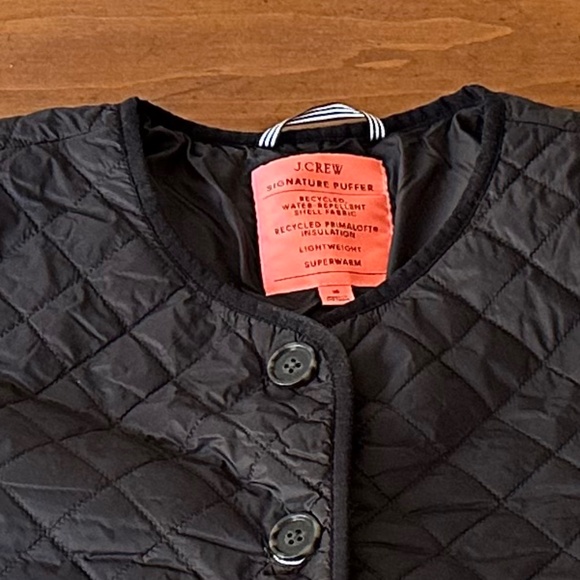 J.Crew Quilted Black Lady Jacket - Picture 3 of 3